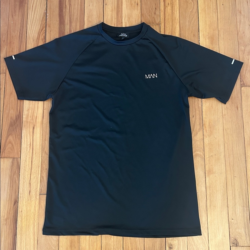 BoohooMan Black Stretchy T-Shirt